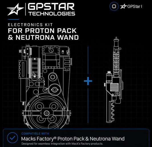 GPStar I : Mack's Factory Proton Pack + Mack's Factory Neutrona Wand Extreme Kit