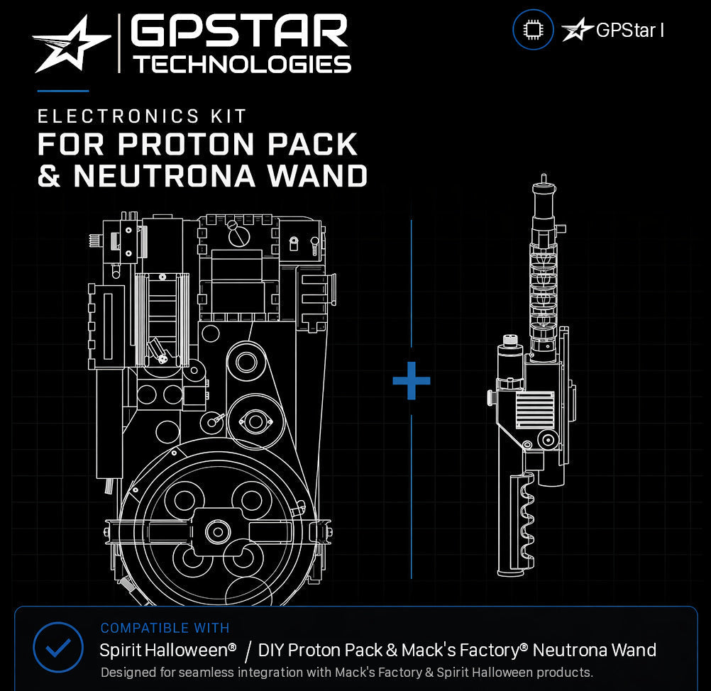 GPStar I: Spirit / DIY Proton Pack + Mack's Factory Neutrona Wand Classic Kit